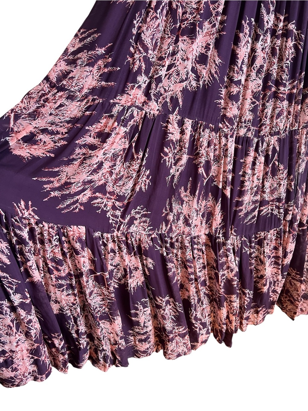 Anthropologie Somerset Maxi Dress floral Chiffon Edition XL excellent condition - Picture 10 of 16